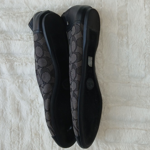 Coach Chelsea Logo Balarinia Flats, Size 9 - Picture 3 of 4
